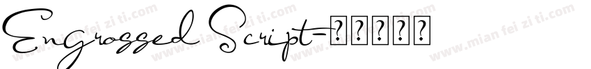 Engrossed Script字体转换
